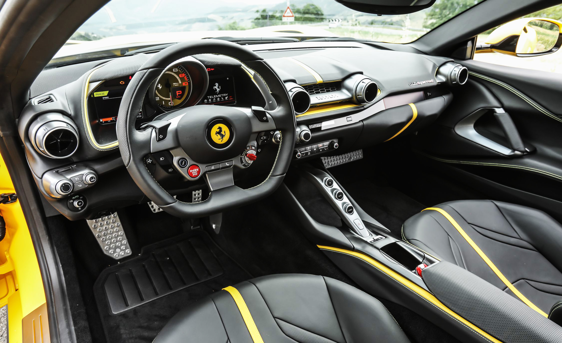 Ferrai 812 superfast interior