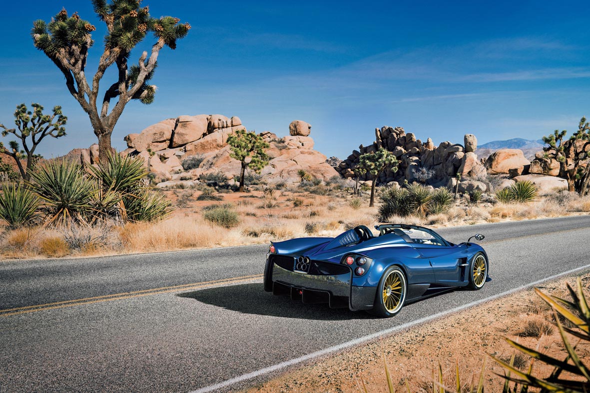 Horacio Pagani Huayra Roadster rear
