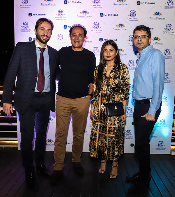Mr. Marcos Ignacio, Barton & Guestier_ Mr. Arun Kumar, Co-Founder, Aspri Spirits_ Aishwarya Bhende, Owner, AB Celestial_ Mr. Jackie Matai, Co-Founder, Aspri Spirits