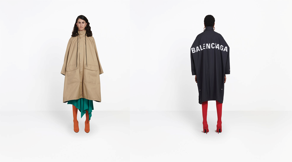 balenciaga waterproof windbreaker
